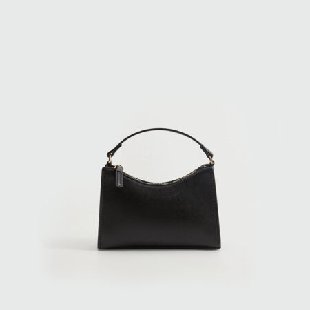 Chain baguette mini bag black